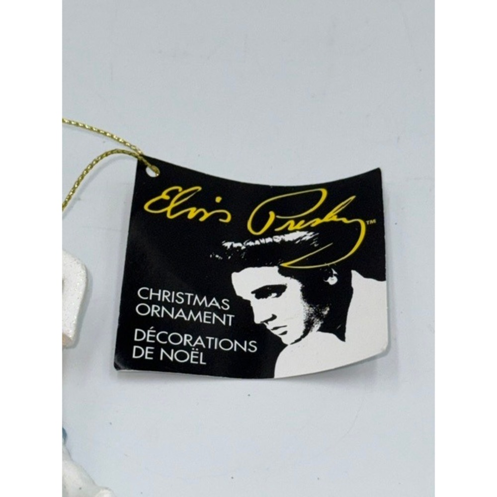 Elvis Presley Kurt S Adler Christmas Ornament White Jumpsuit Glitter 2017 - Picture 5 of 6